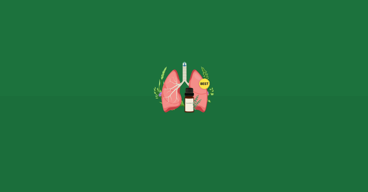 Best Essential Oils for Asthma, Breathing, and Lung Health Illustration