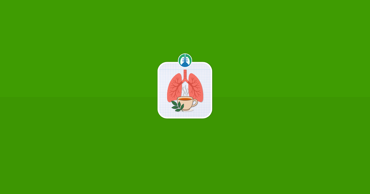 Teas for Lung Cleanse and Breathing Support Vector