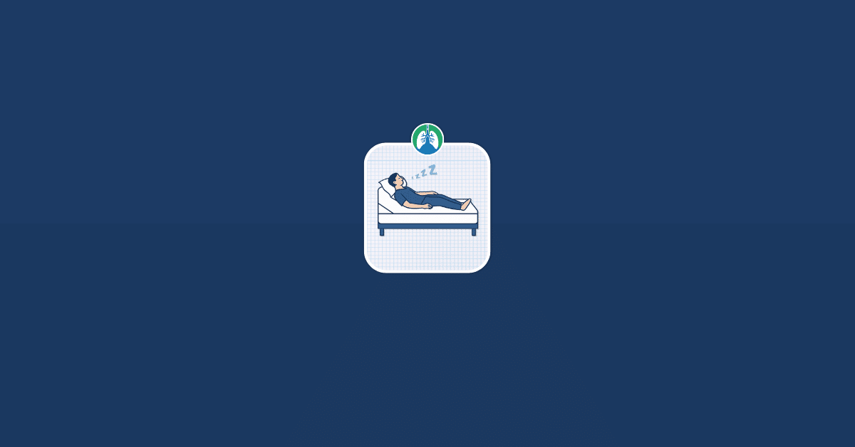 Best Sleeping Positions for Shortness of Breath Vector