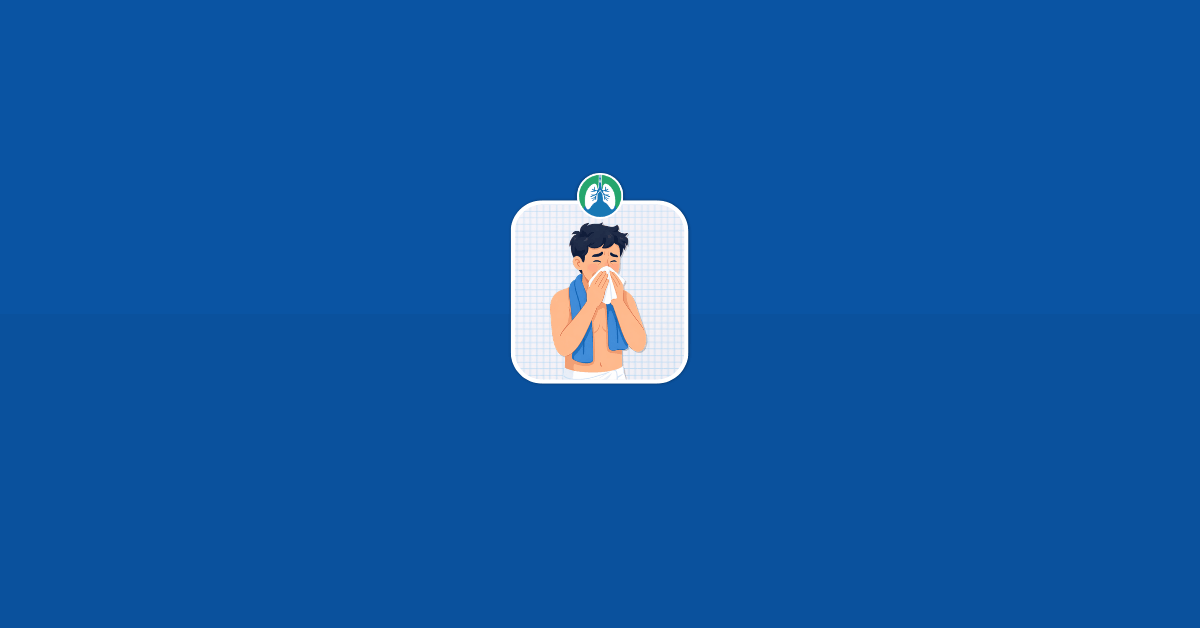 Sneezing After a Shower Vector
