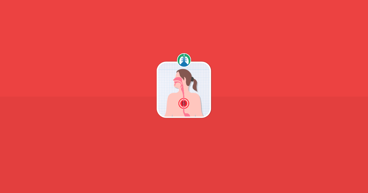 Early Warning Signs of Esophageal Cancer Vector
