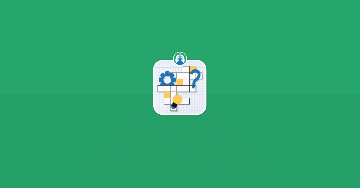 Respiratory System Crossword Puzzle Featured Image Vector