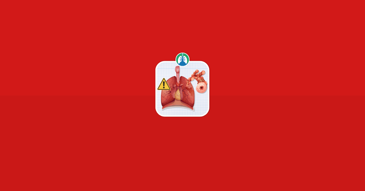 Asthma Warning Signs Vector Image