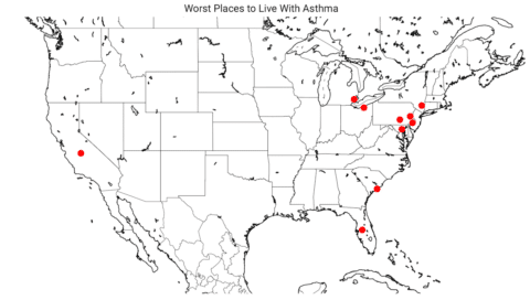 Top 10 Best and Worst Places to Live with Asthma (2025)