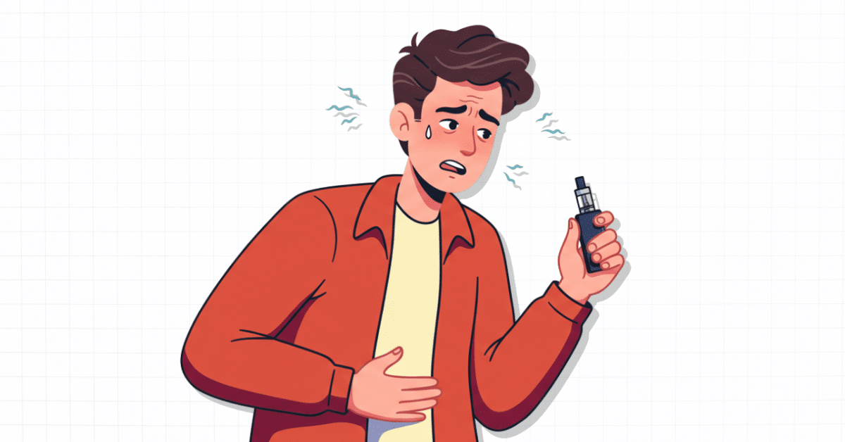 What Happens if You Vape On an Empty Stomach Illustration