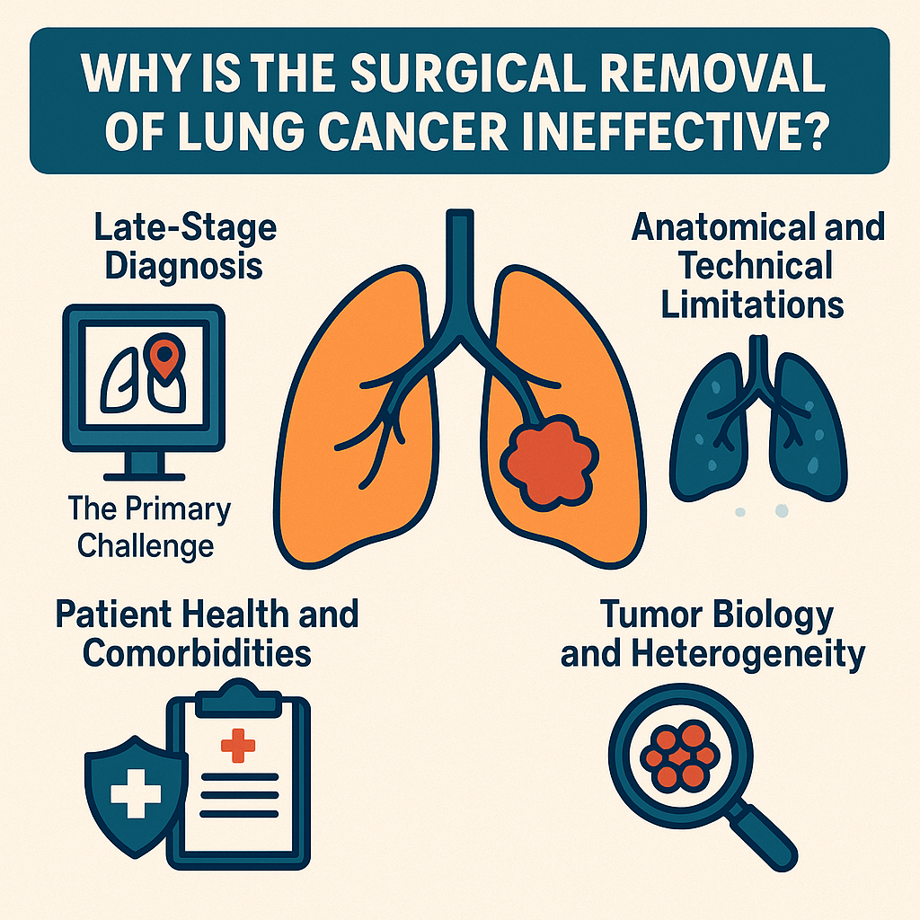 Why is Surgical Removal of Lung Cancer Ineffective Illustration Infographic