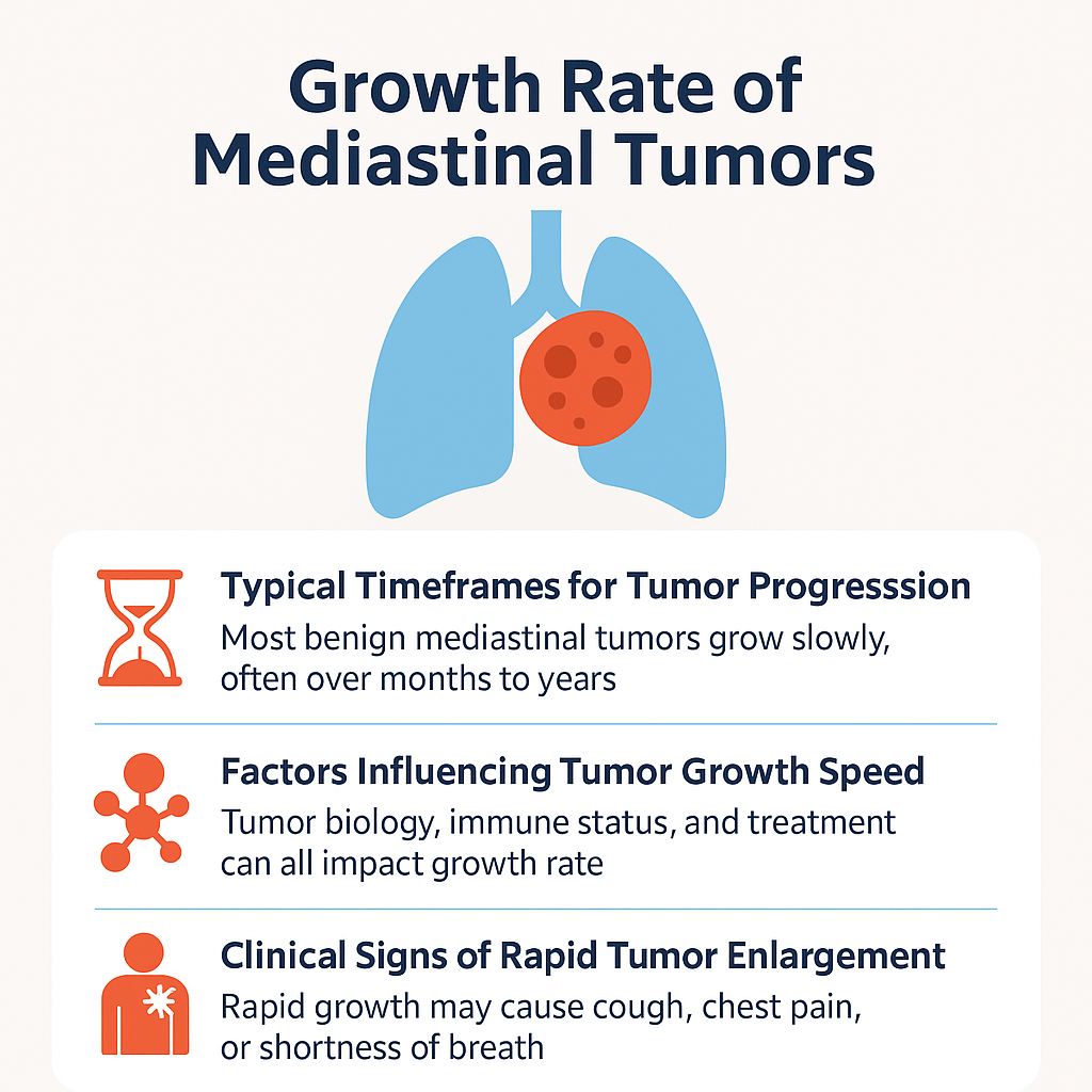 Growth Rate of Mediastinal Tumors Illustration Infographic