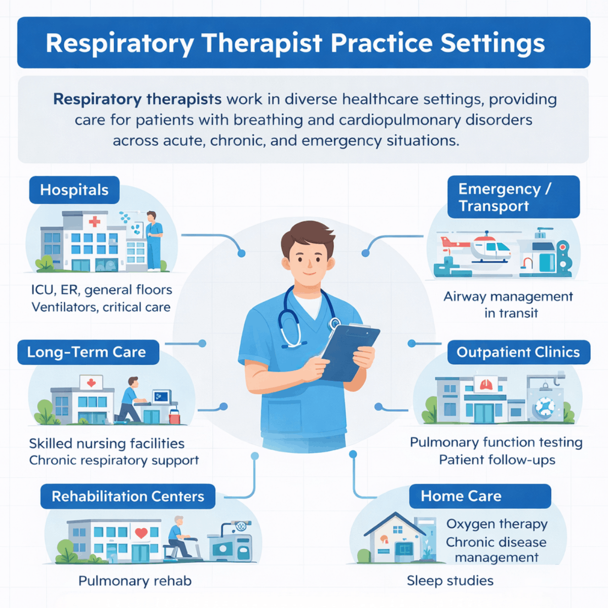 Rrt Roles Respiratory Therapist Practice Settings and Work Roles