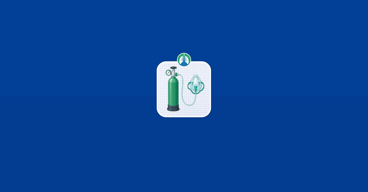 Oxygen Therapy Vector Image