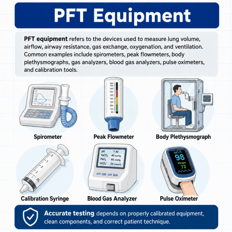 PFT Equipment: Devices Used in Pulmonary Function Testing