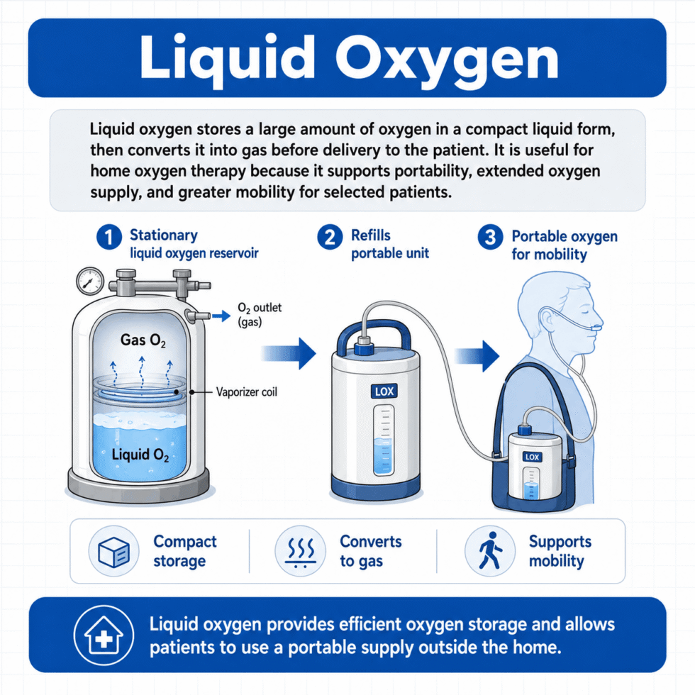 Liquid Oxygen: Storage and Uses in Respiratory Care